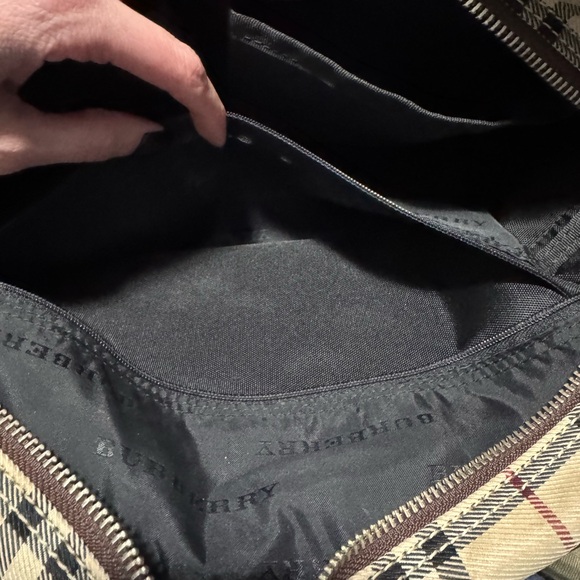 Burberry Nova Check Beige and Brown Plaid Handbag - Picture 9 of 14